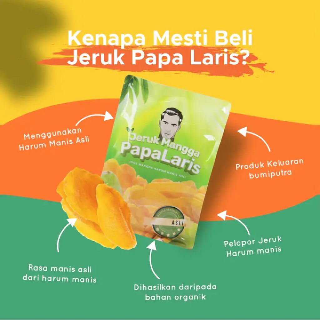 Jeruk Mangga Papa Laris 2.0 Harum Manis 120G