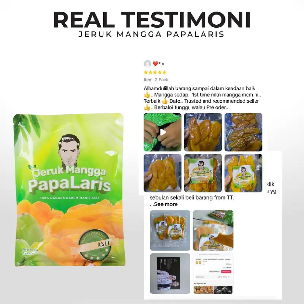 Jeruk Mangga Papa Laris 2.0 Harum Manis 120G